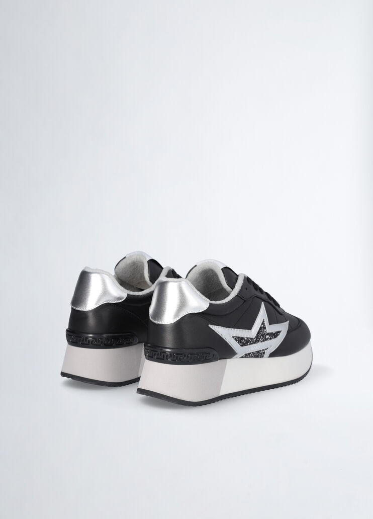 Sneakers en cuir noir Liu Jo - large image number 1