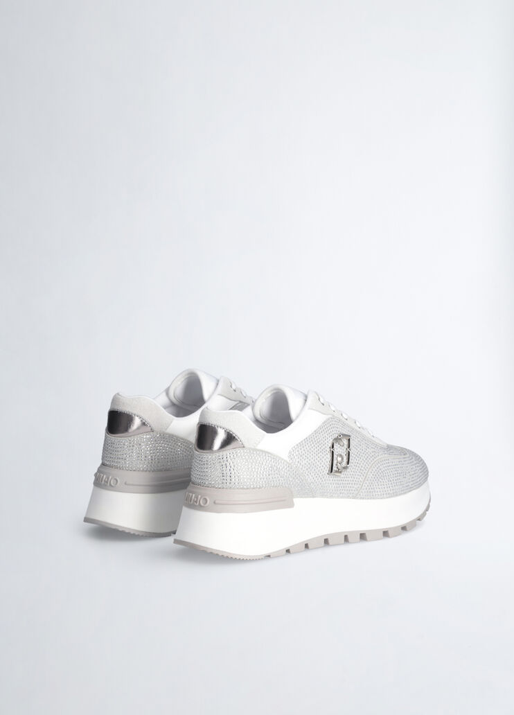 Sneaker mit Allover-Strass weiß Liu Jo - large image number 1 Sneaker mit Allover-Strass weiß Liu Jo - large image number 1