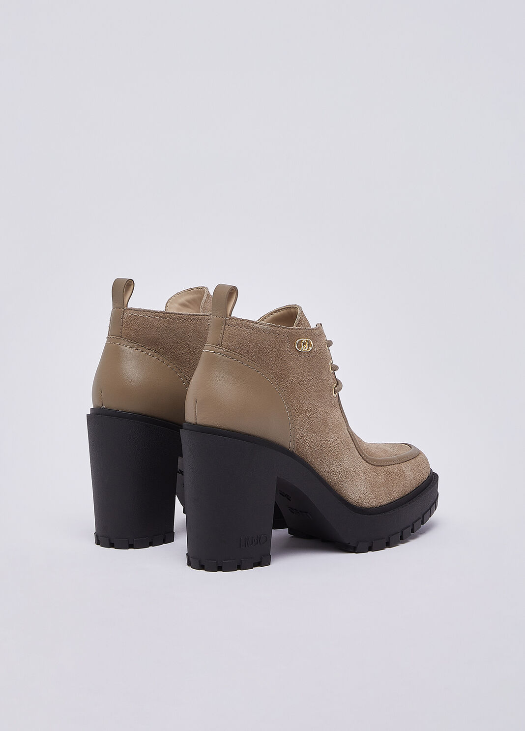 Bottines en daim &agrave; lacets havane Liu Jo - large image number 2