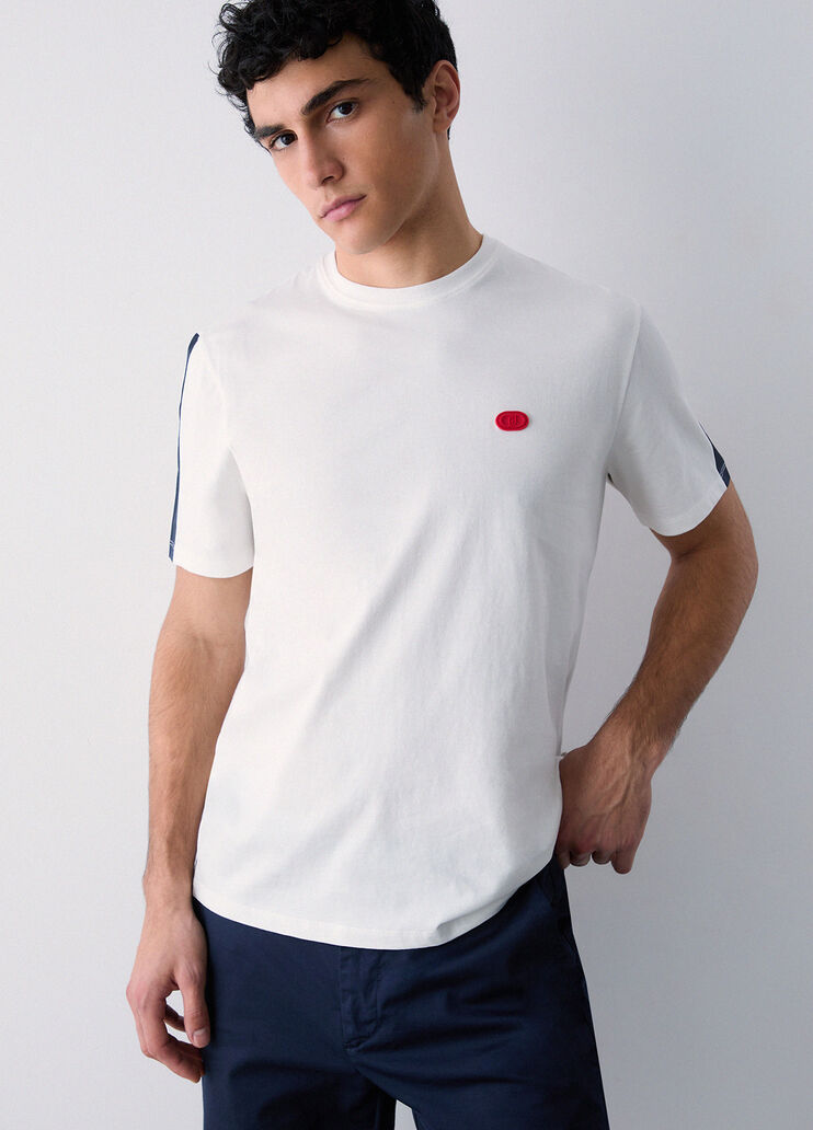 T-shirt with printed insert blue Liu Jo - medium