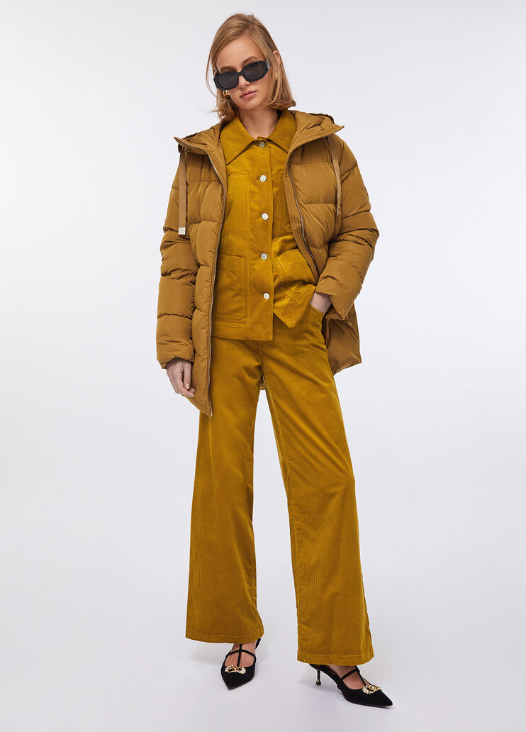 Down jacket with bejewelled embroidery cumin Liu Jo - large image number 5 Down jacket with bejewelled embroidery cumin Liu Jo - large image number 5