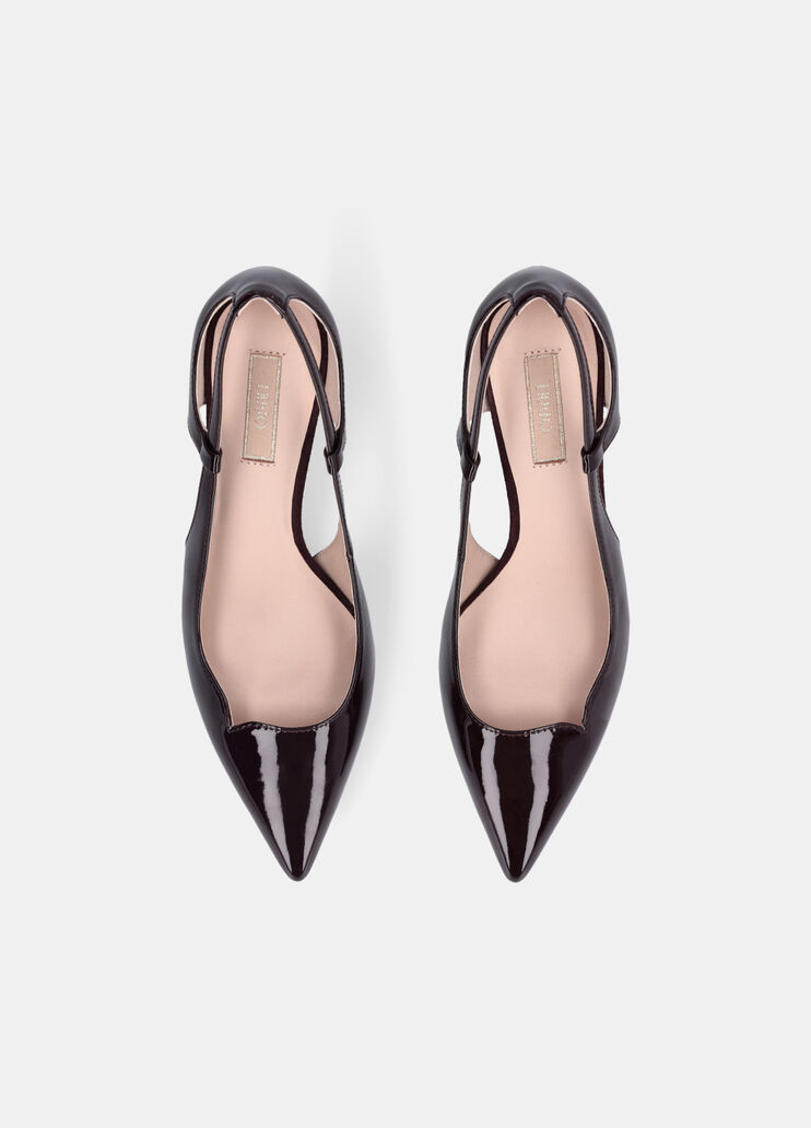 Patent leather court shoes with cut-out detailing amarone Liu Jo - large image number 4 Patent leather court shoes with cut-out detailing amarone Liu Jo - large image number 4