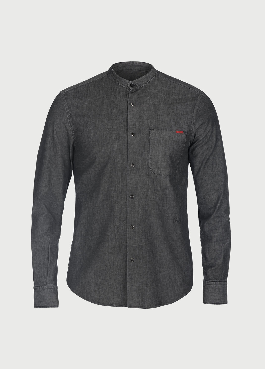 Denim mandarin shirt Grey Liu Jo - large image number 4