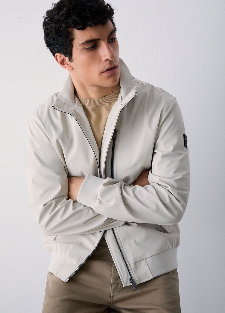 Giacca in tessuto tecnico grigio chiaro Liu Jo - medium