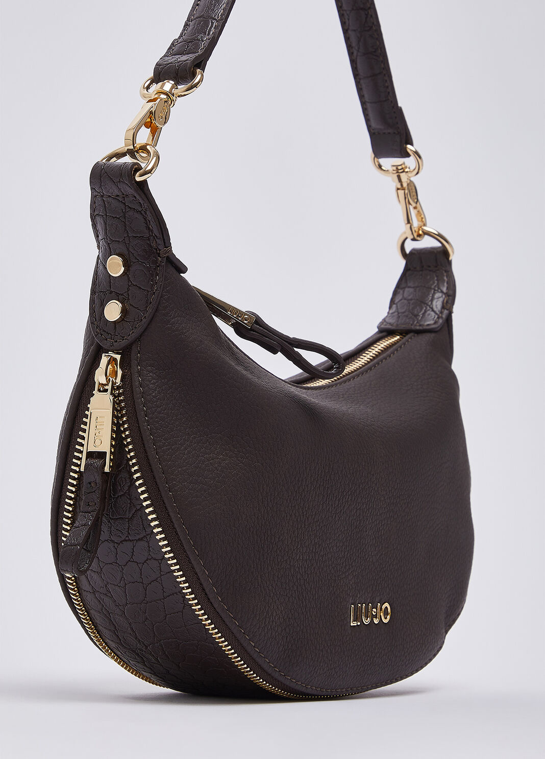 Small hobo bag dark brown Liu Jo - large image number 4