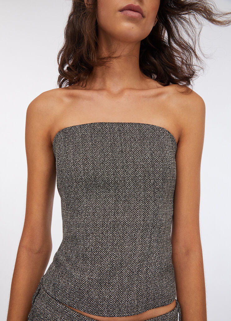 Herringbone top herringbone grey Liu Jo - medium Herringbone top herringbone grey Liu Jo - medium