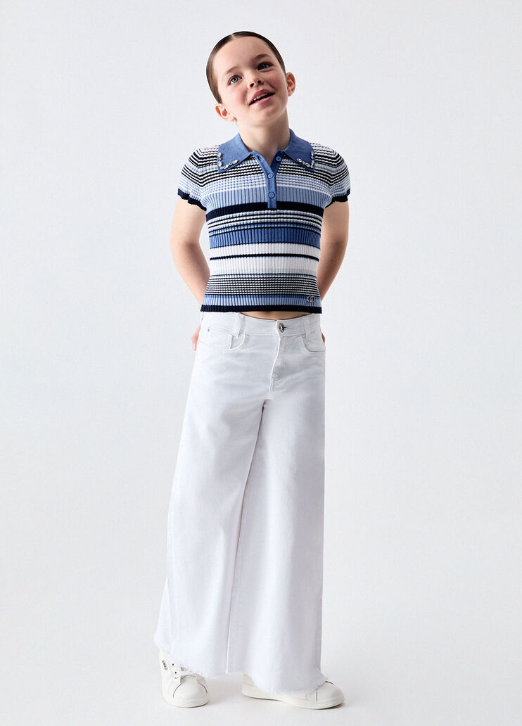 Wide-leg trousers white Liu Jo - medium