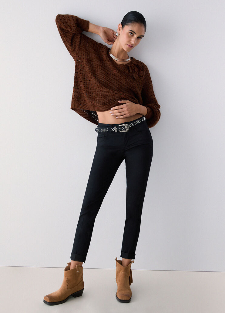 Pantalones tobilleros skinny negro Liu Jo - medium