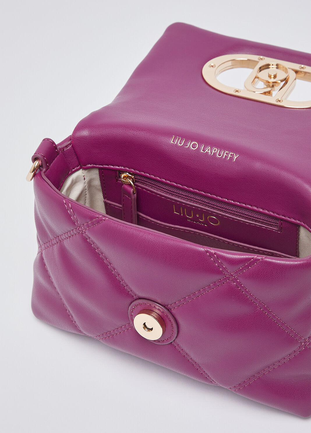 Kleine Tasche LaPuffy in Matelass&eacute;-Optik violett Liu Jo - large image number 6