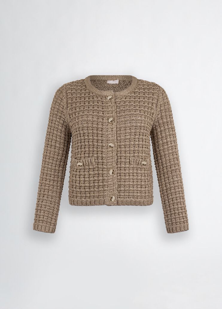 Bouclé jacket beige Liu Jo - large image number 6 Bouclé jacket beige Liu Jo - large image number 6