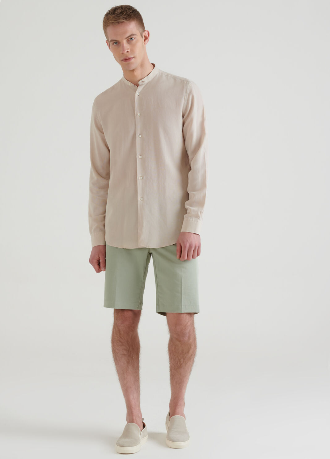 Chemise &agrave; col officier en lin  Liu Jo - large image number 2