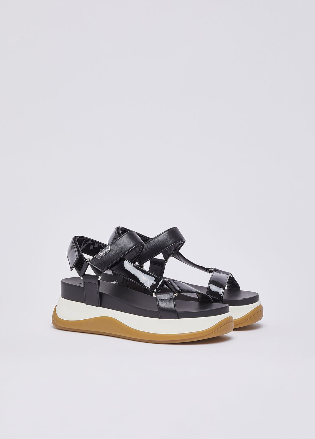 Patent leather sandals black Liu Jo - large image number 1