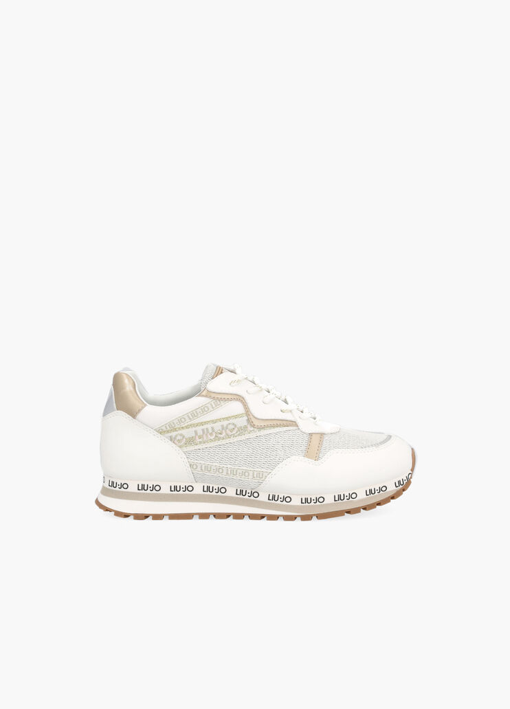 Кеды с блёстками молочный Liu Jo - large image number 0 Кеды с блёстками молочный Liu Jo - large image number 0