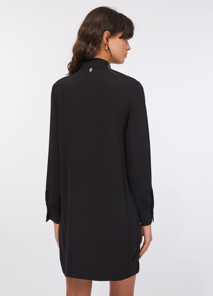 Short dress with scarf black Liu Jo - large image number 1
