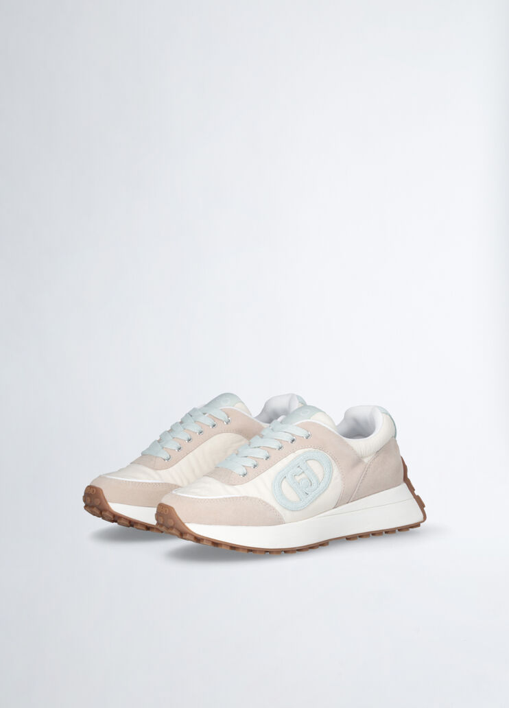 Beige sneakers with light blue logo beige/light blue Liu Jo - large image number 2 Beige sneakers with light blue logo beige/light blue Liu Jo - large image number 2