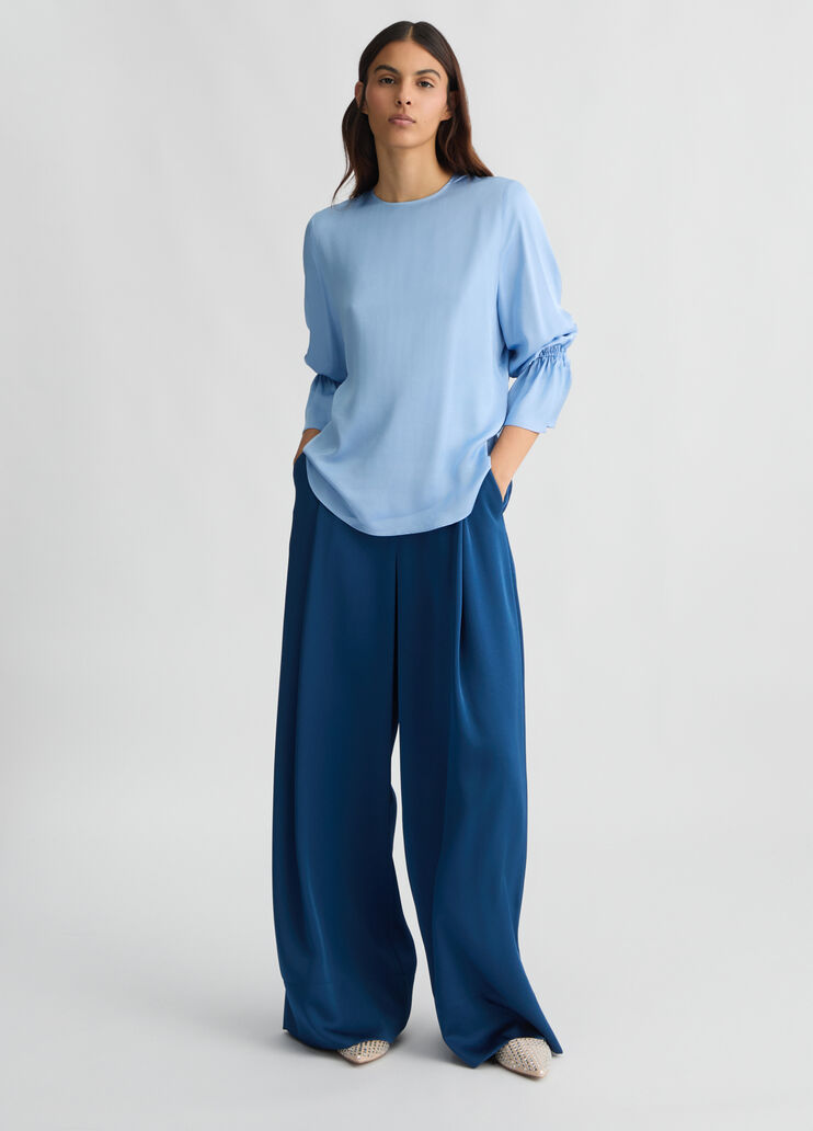 Satin light blue blouse light blue Liu Jo - medium Satin light blue blouse light blue Liu Jo - medium