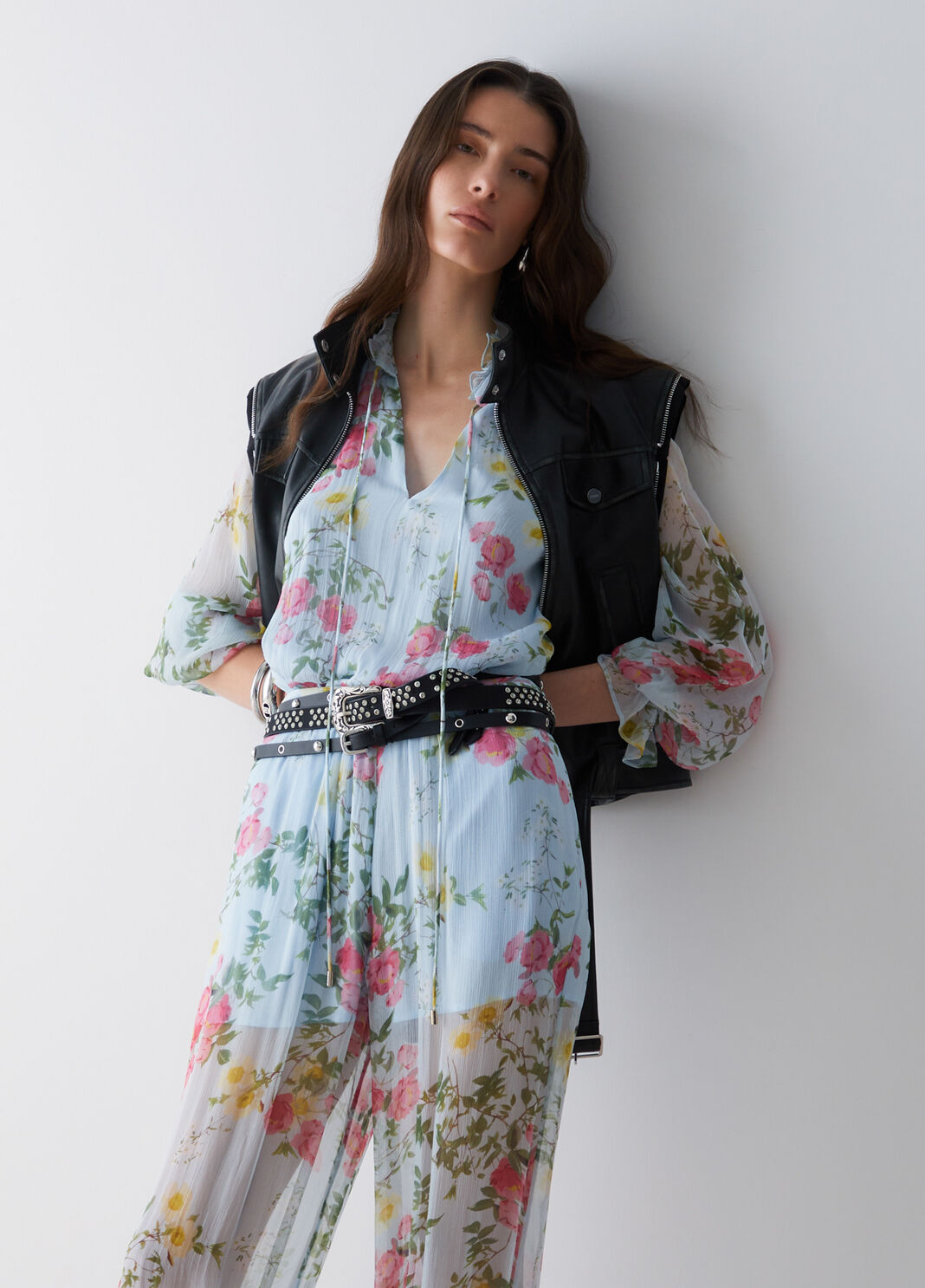 Floral blouse floral light blue Liu Jo - large image number 3