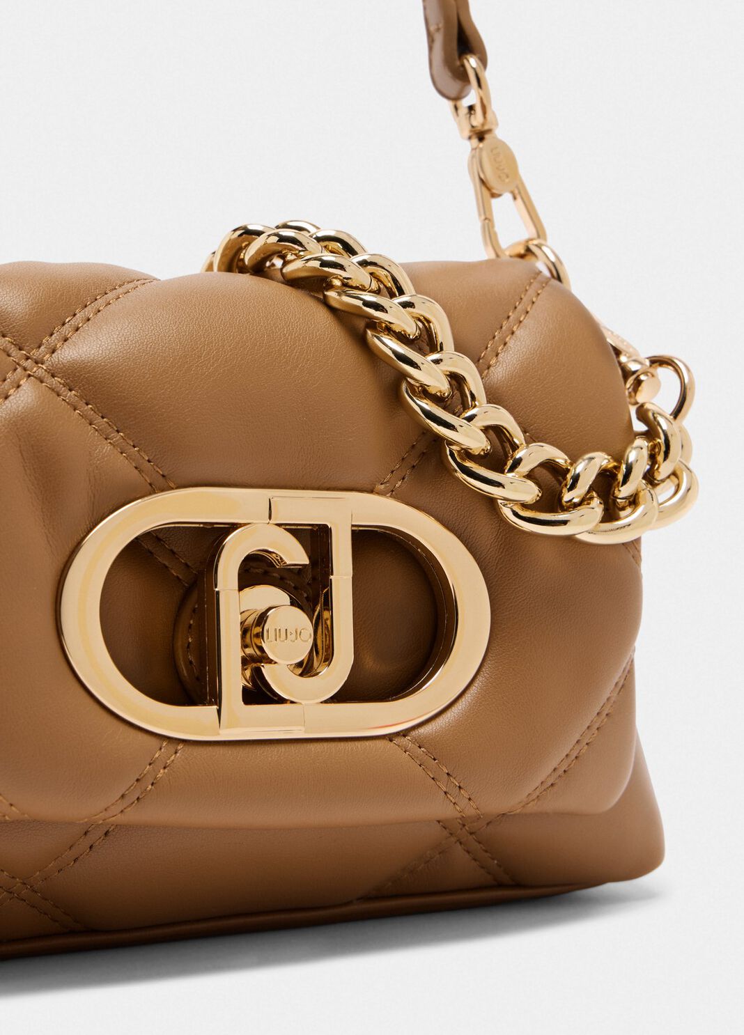 Маленькая сумка LaPuffy с эффектом матлассе коричневый Liu Jo - large image number 4