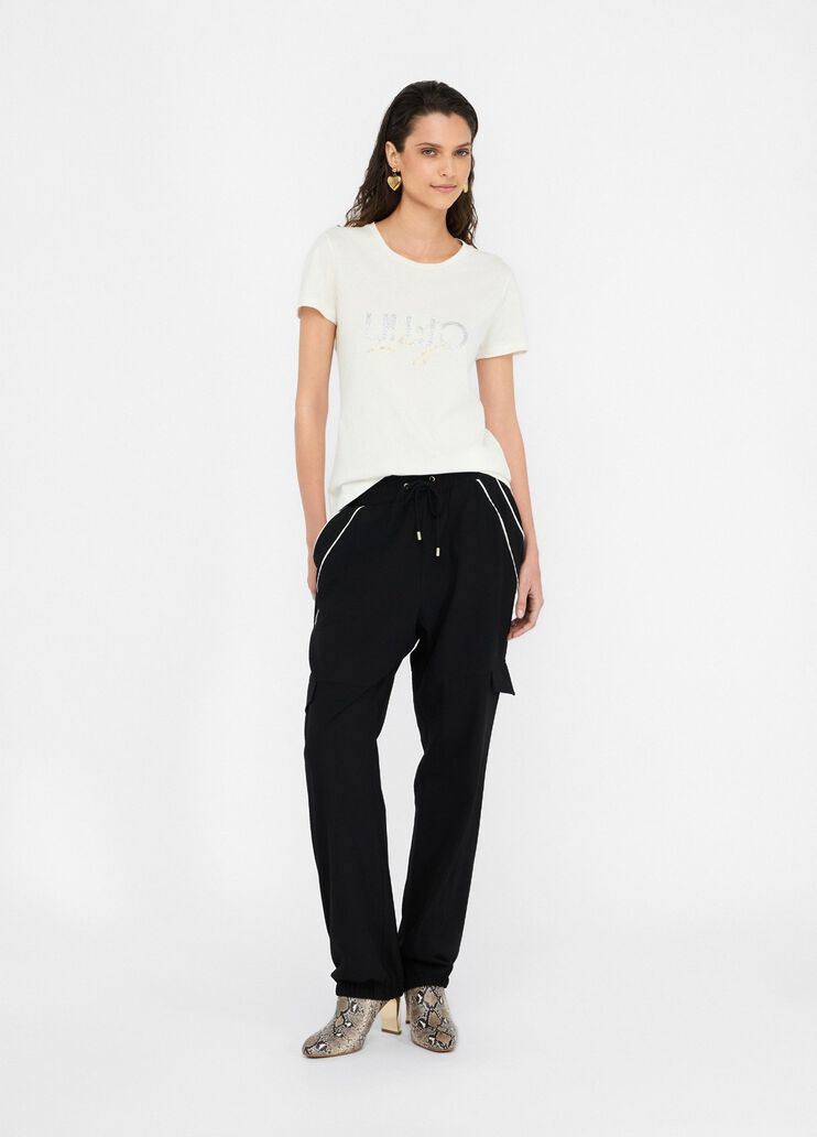 Camiseta Liu Jo Better blanco/logotipo Liu Jo - large image number 5 Camiseta Liu Jo Better blanco/logotipo Liu Jo - large image number 5