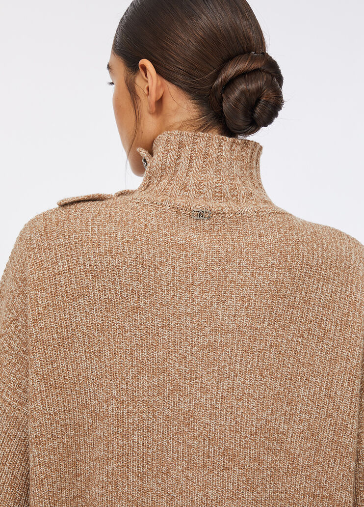 Pullover mit Maxivolant Schokolade Liu Jo - large image number 3