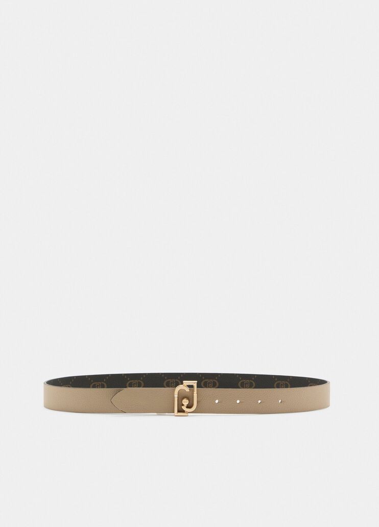 Reversible belt with logo beige Liu Jo - medium