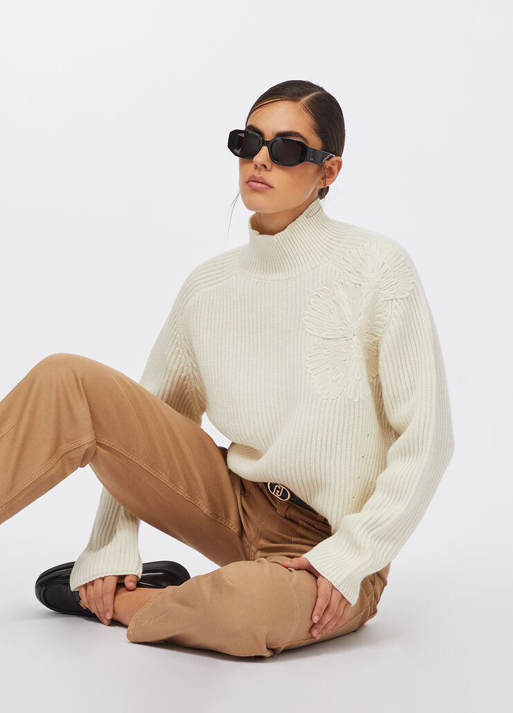 Pull en laine  blanc Liu Jo - medium