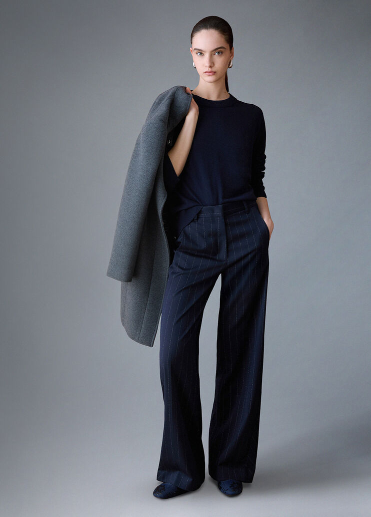 Wool Blend Sweater dark blue Liu Jo - medium