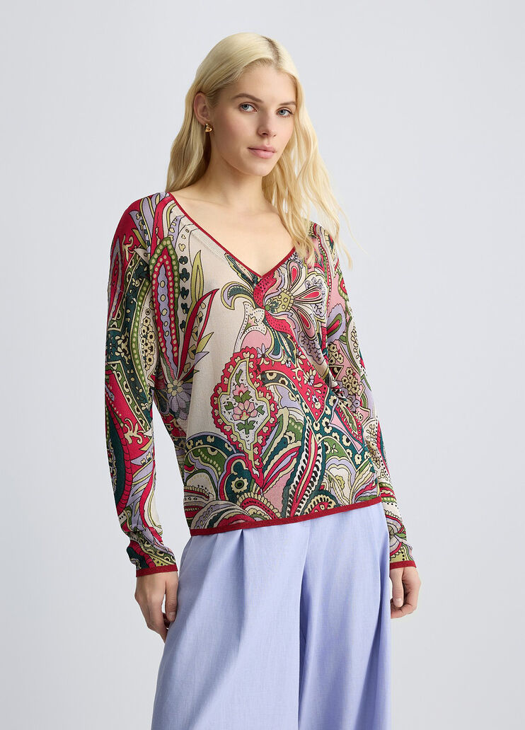 Foulard-print jumper foulard print Liu Jo - medium Foulard-print jumper foulard print Liu Jo - medium