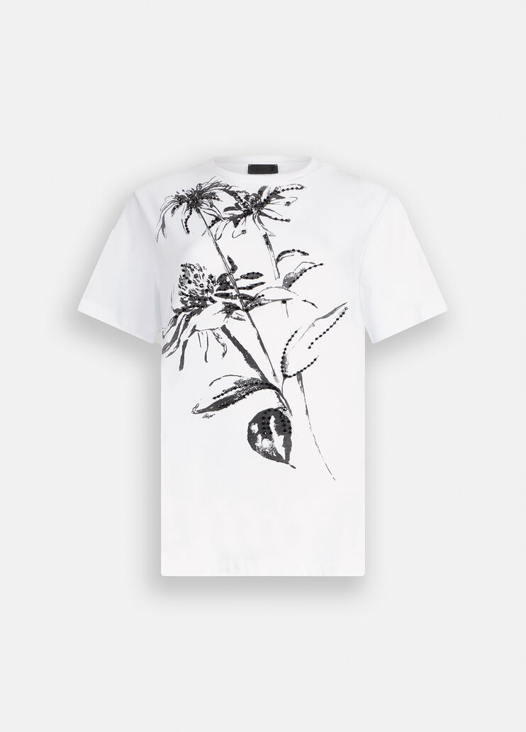 Cotton T-shirt with print white Liu Jo - large image number 6 Cotton T-shirt with print white Liu Jo - large image number 6