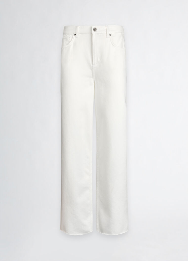 Wide-leg trousers white wool Liu Jo - large image number 6