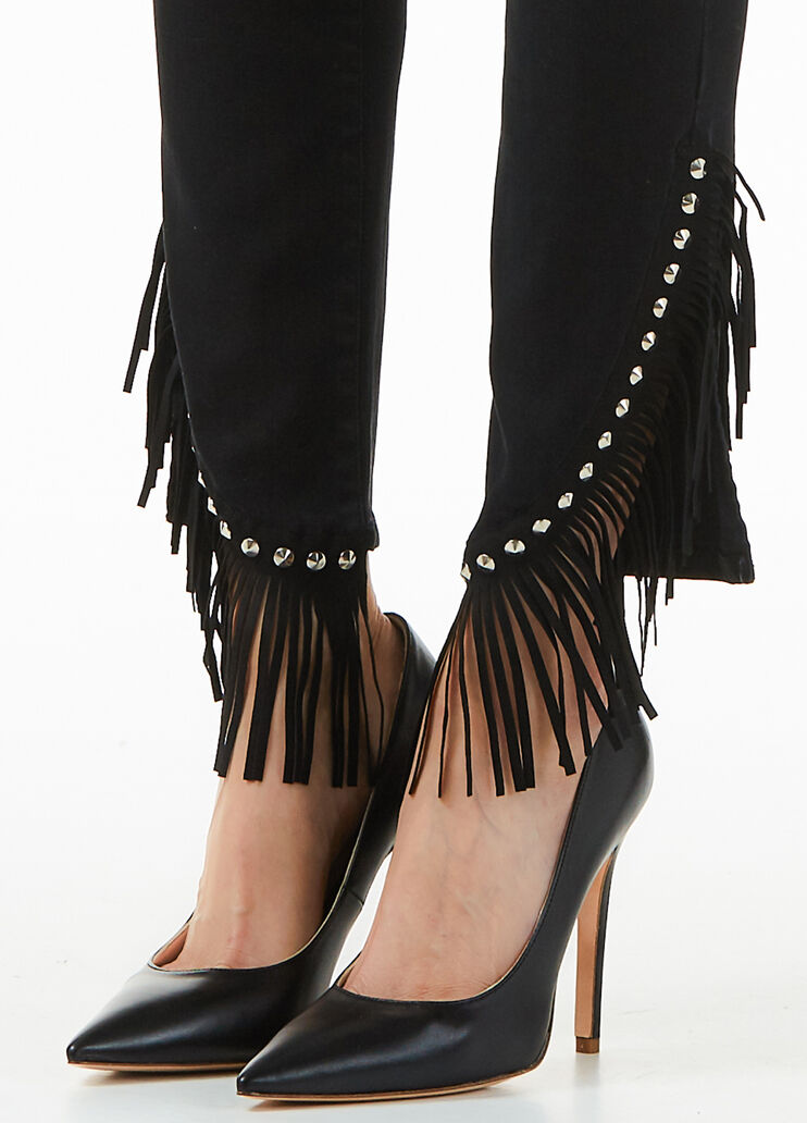 Flared jeans with fringed hem Black denim Liu Jo - large image number 2 Flared jeans with fringed hem Black denim Liu Jo - large image number 2