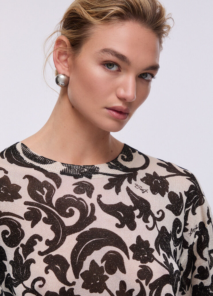 Top con estampado blanco y negro Liu Jo - medium