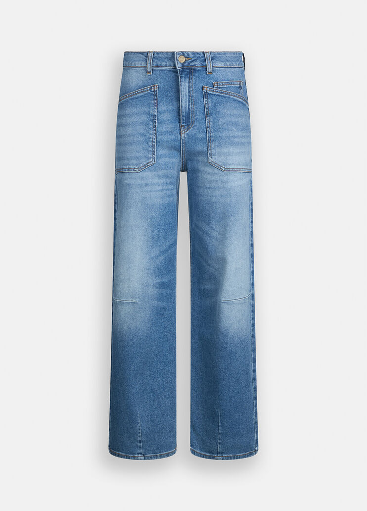 Karottenhose mit hohem Bund Denimblau Liu Jo - large image number 6 Karottenhose mit hohem Bund Denimblau Liu Jo - large image number 6
