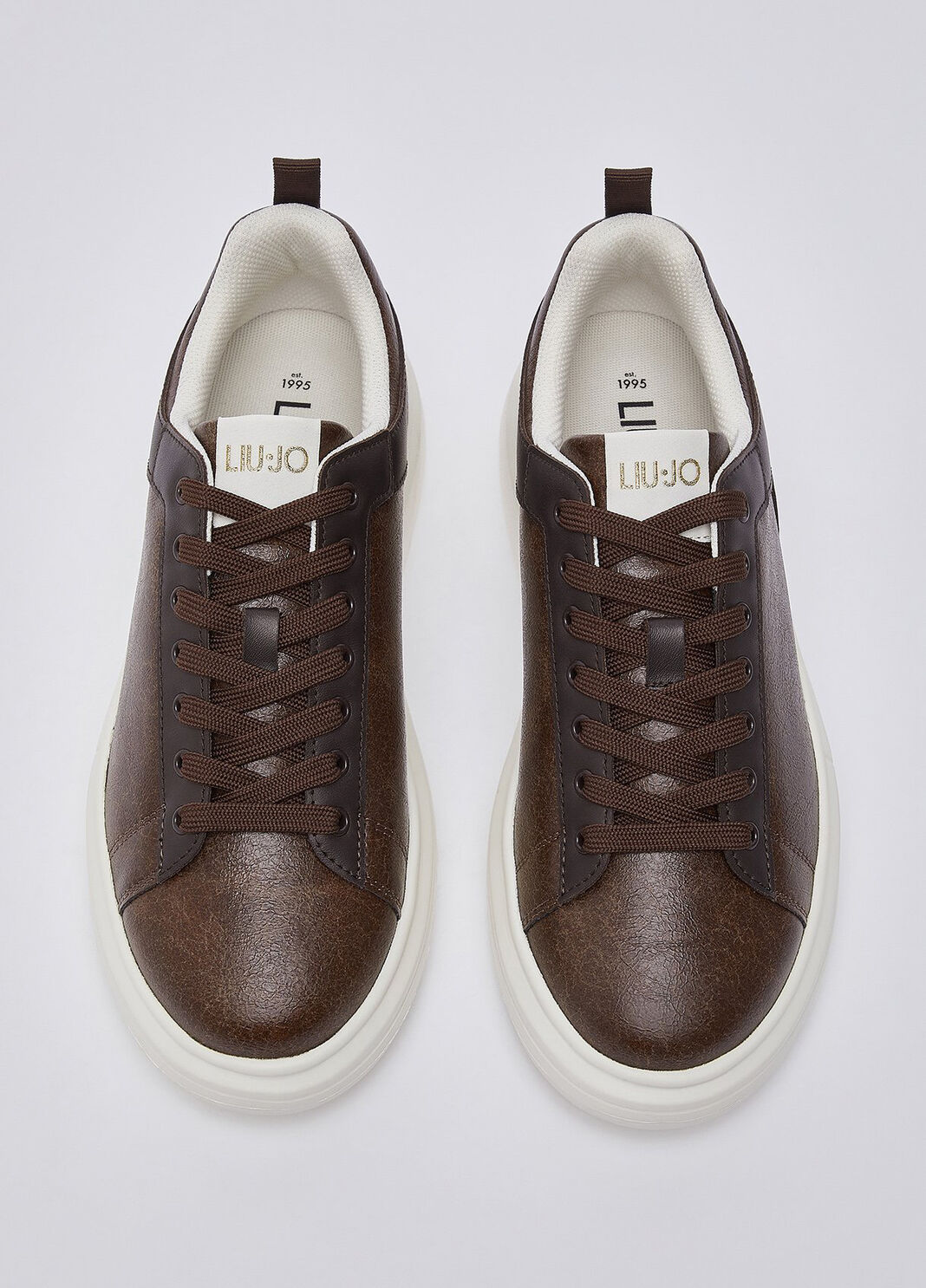 Plateau-Sneaker aus crackle braun Liu Jo - large image number 3