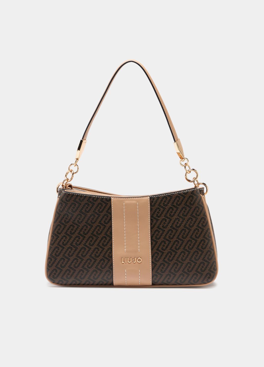 Kleine Schultertasche mit Monogramm Dunkelbraun Liu Jo - large image number 1