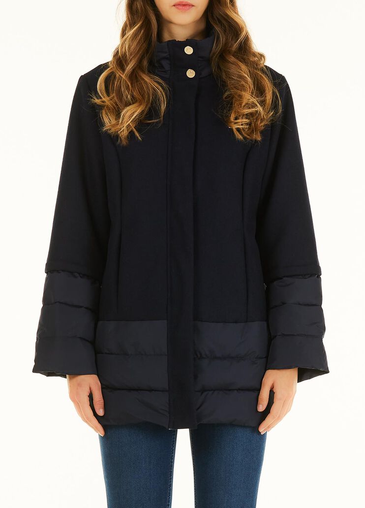 Manteau avec matelassure bleu foncé Liu Jo - large image number 0