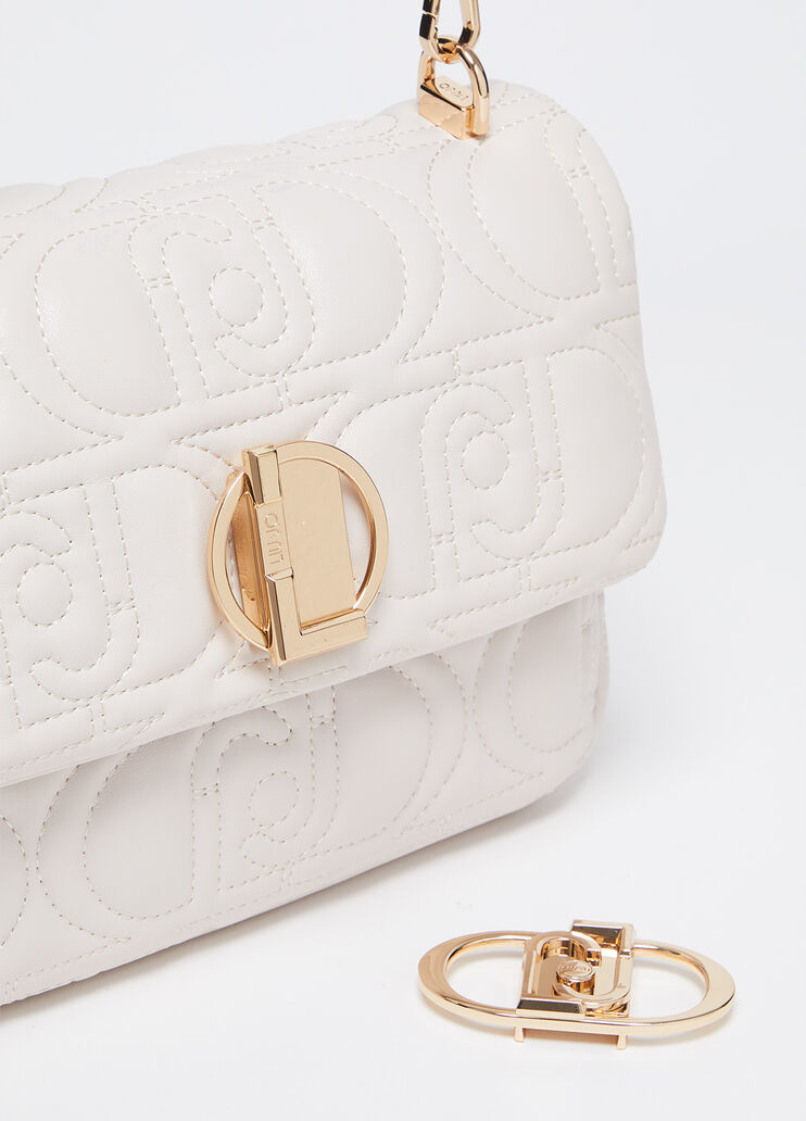 Borsa a tracolla media matelassé beige Liu Jo - large image number 3 Borsa a tracolla media matelassé beige Liu Jo - large image number 3