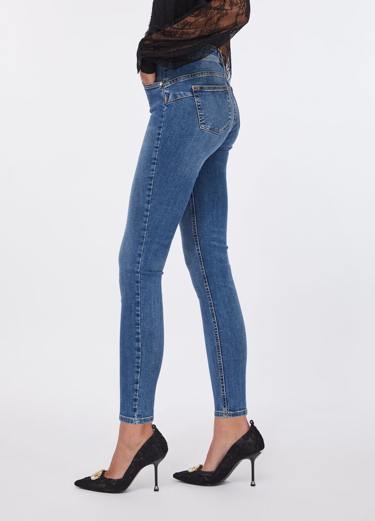 High-rise skinny jeans light blue denim Liu Jo - large image number 3