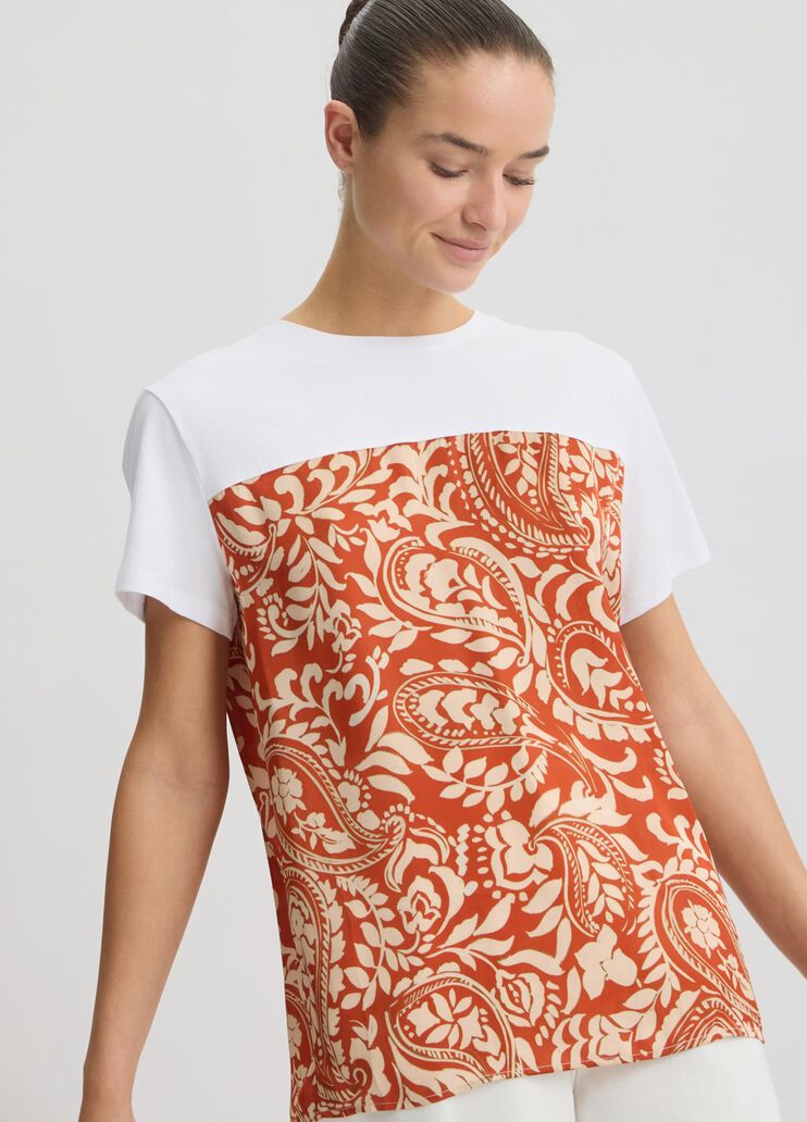 T-shirt with print white/terracotta Liu Jo - large image number 2 T-shirt with print white/terracotta Liu Jo - large image number 2