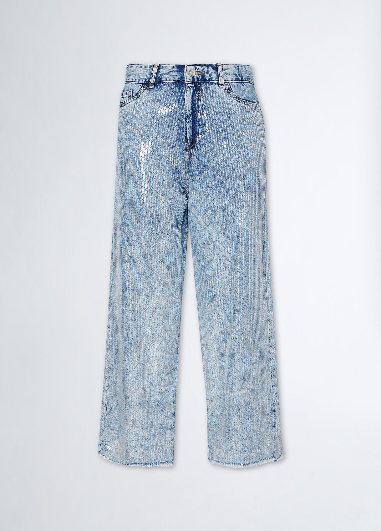 Jeans con paillettes hotsell