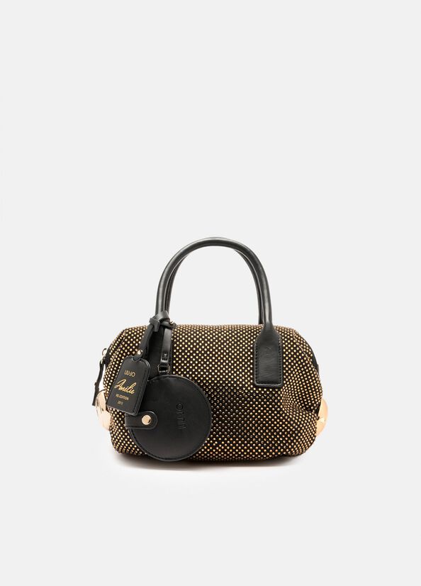 Small bag with rhinestone detailing black Liu Jo - large image number 1