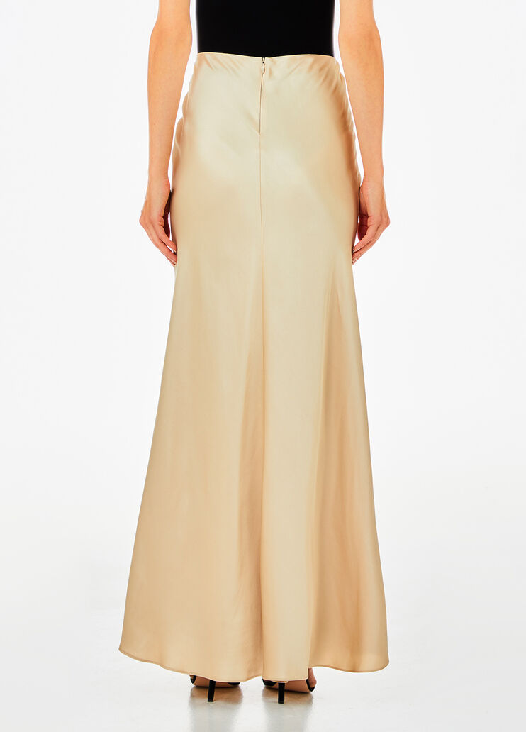 Falda larga de conjunto de raso beige Liu Jo - medium Falda larga de conjunto de raso beige Liu Jo - medium