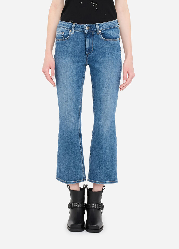 Cropped flared jeans blue denim Liu Jo - medium Cropped flared jeans blue denim Liu Jo - medium