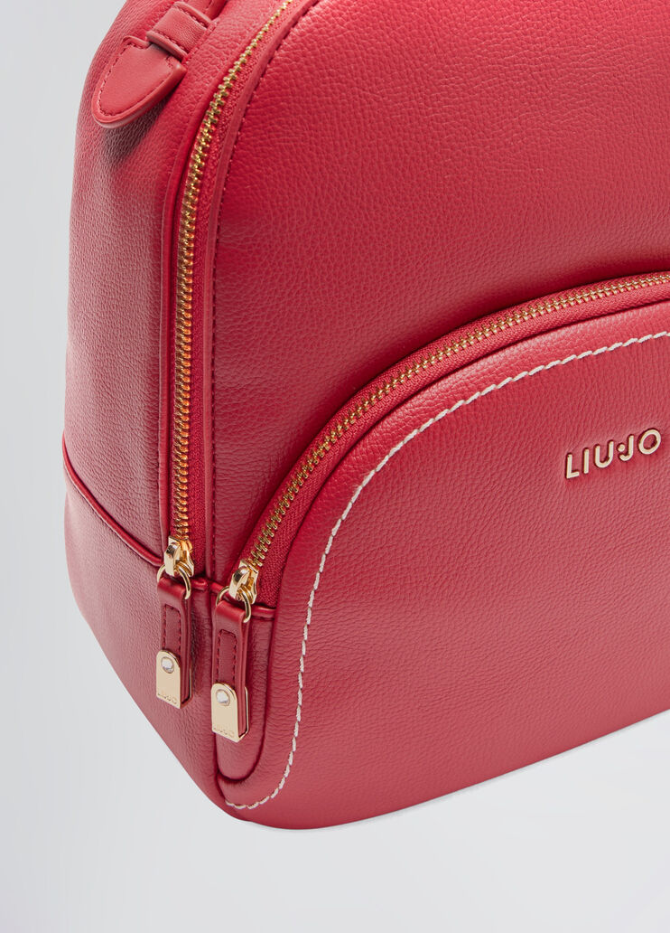 Tumbled backpack with clutch bag red Liu Jo - large image number 5 Tumbled backpack with clutch bag red Liu Jo - large image number 5