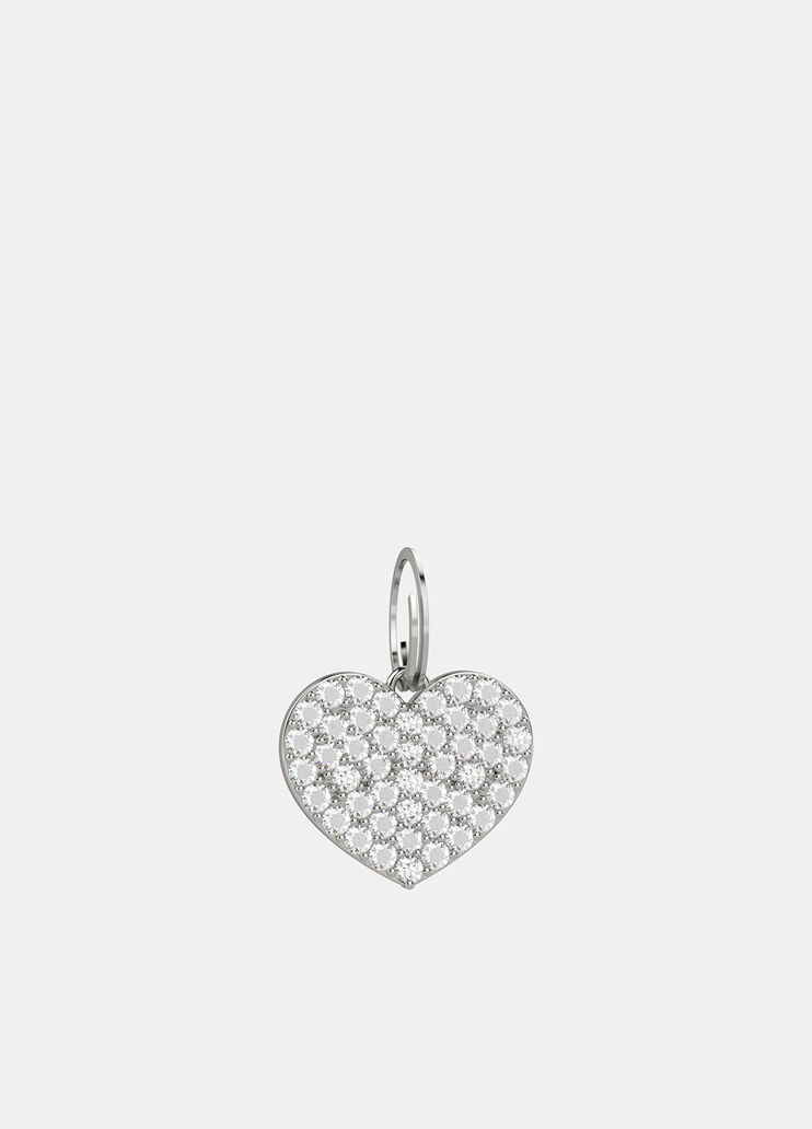 Medallita de corazón con strass plateado Liu Jo - medium