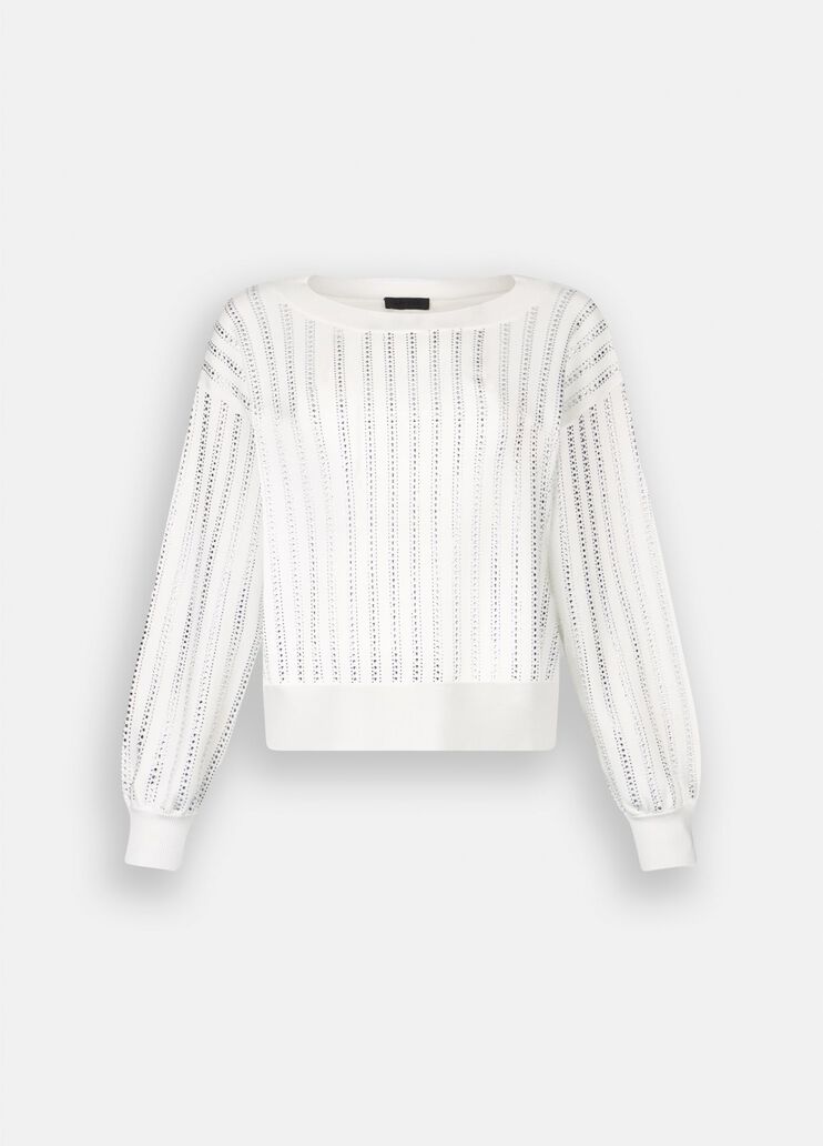 Jersey con strass blanco/strass Liu Jo - medium