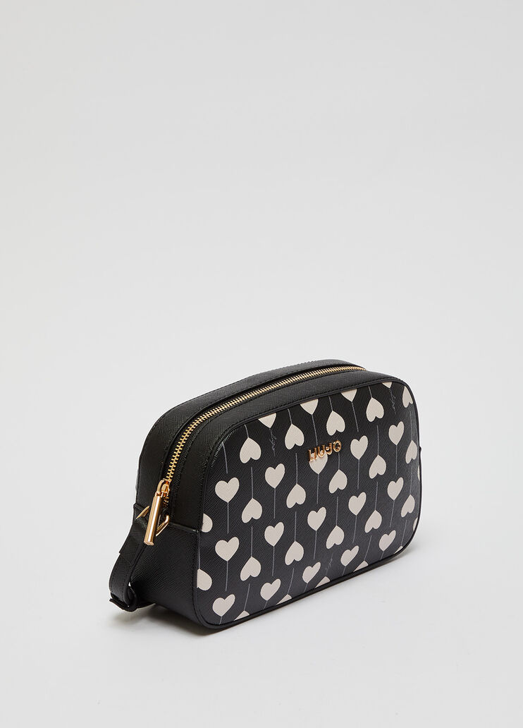 Экологичная сумка через плечо с сердечками чёрный Liu Jo - large image number 2