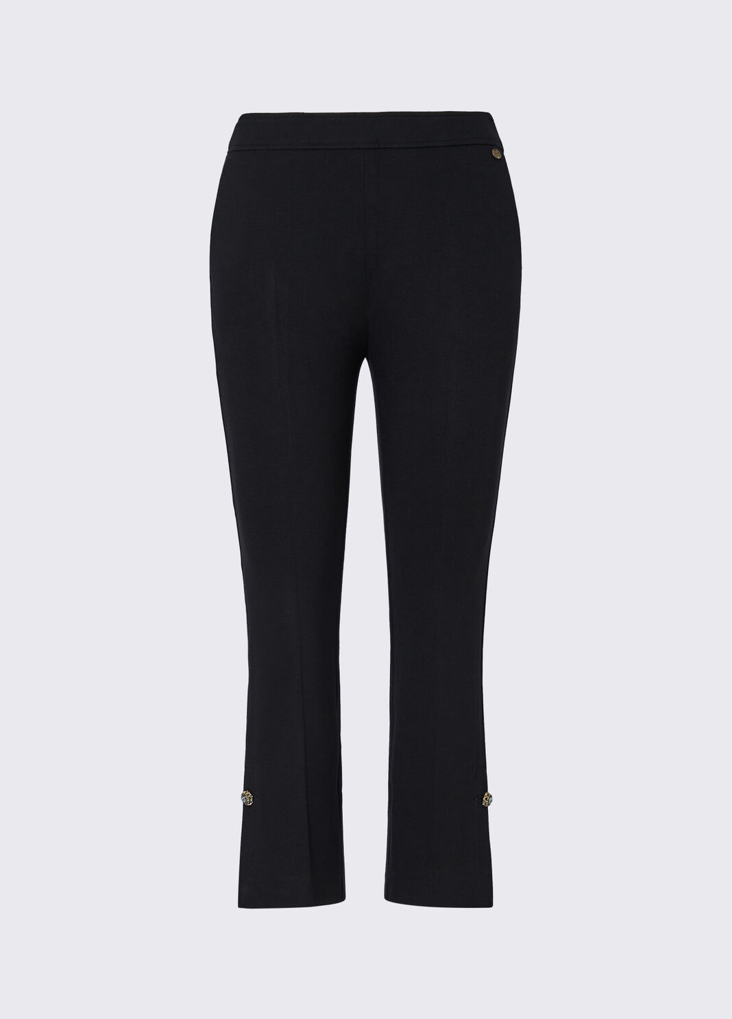 Pantalon flare en flanelle noir Liu Jo - large image number 6