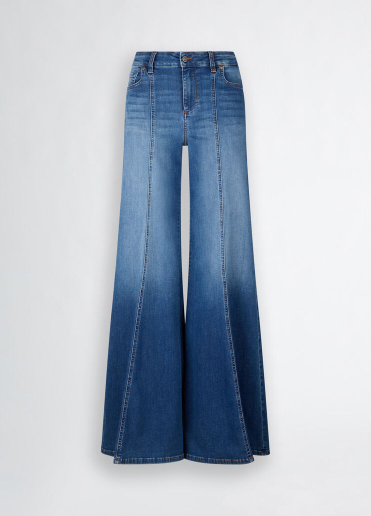 High-waisted super-flared jeans dark denim Liu Jo - large image number 6 High-waisted super-flared jeans dark denim Liu Jo - large image number 6