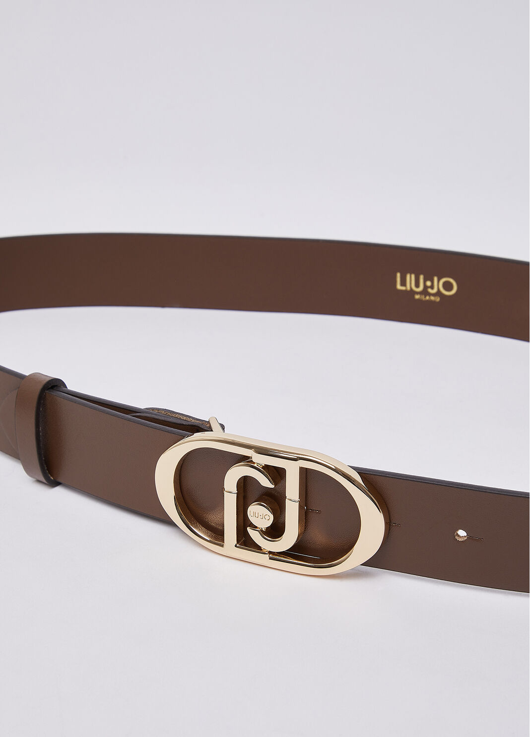 Belt in leather tobacco brown Liu Jo - large image number 2